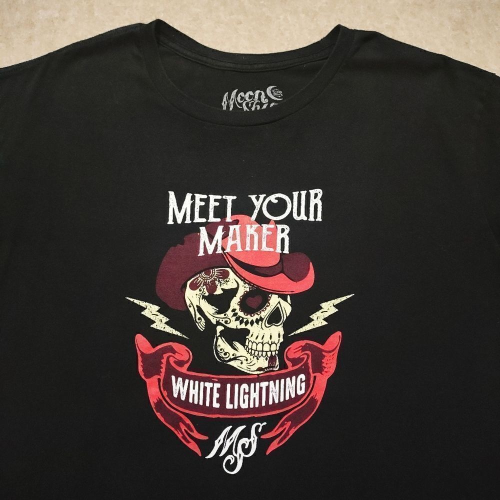 Brad Paisley Moon Shine Spirit Black Graphic T-Shirt #2